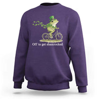 Funny Frog St Patricks Day Meme Sweatshirt Off To Get Shamrocked