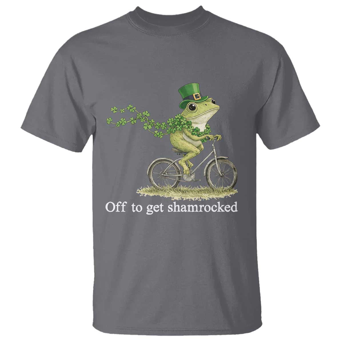 Funny Frog St Patricks Day Meme T Shirt Off To Get Shamrocked