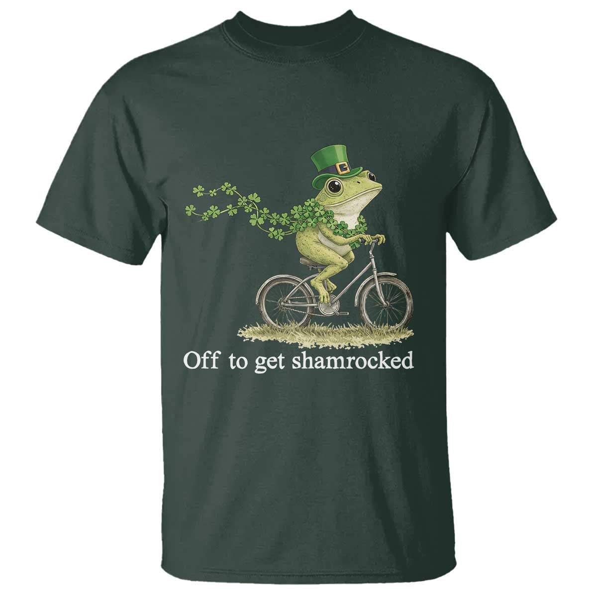 Funny Frog St Patricks Day Meme T Shirt Off To Get Shamrocked