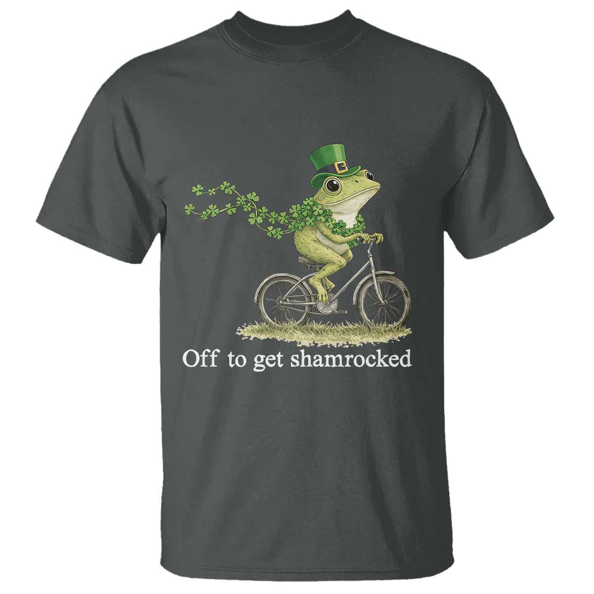 Funny Frog St Patricks Day Meme T Shirt Off To Get Shamrocked
