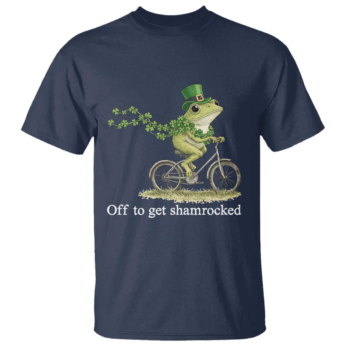 Funny Frog St Patricks Day Meme T Shirt Off To Get Shamrocked