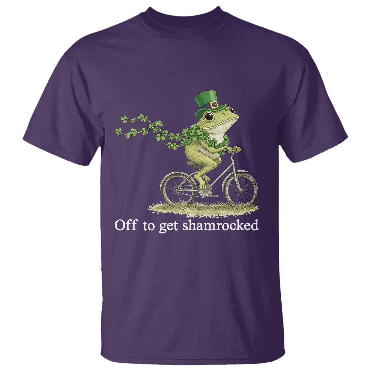 Funny Frog St Patricks Day Meme T Shirt Off To Get Shamrocked