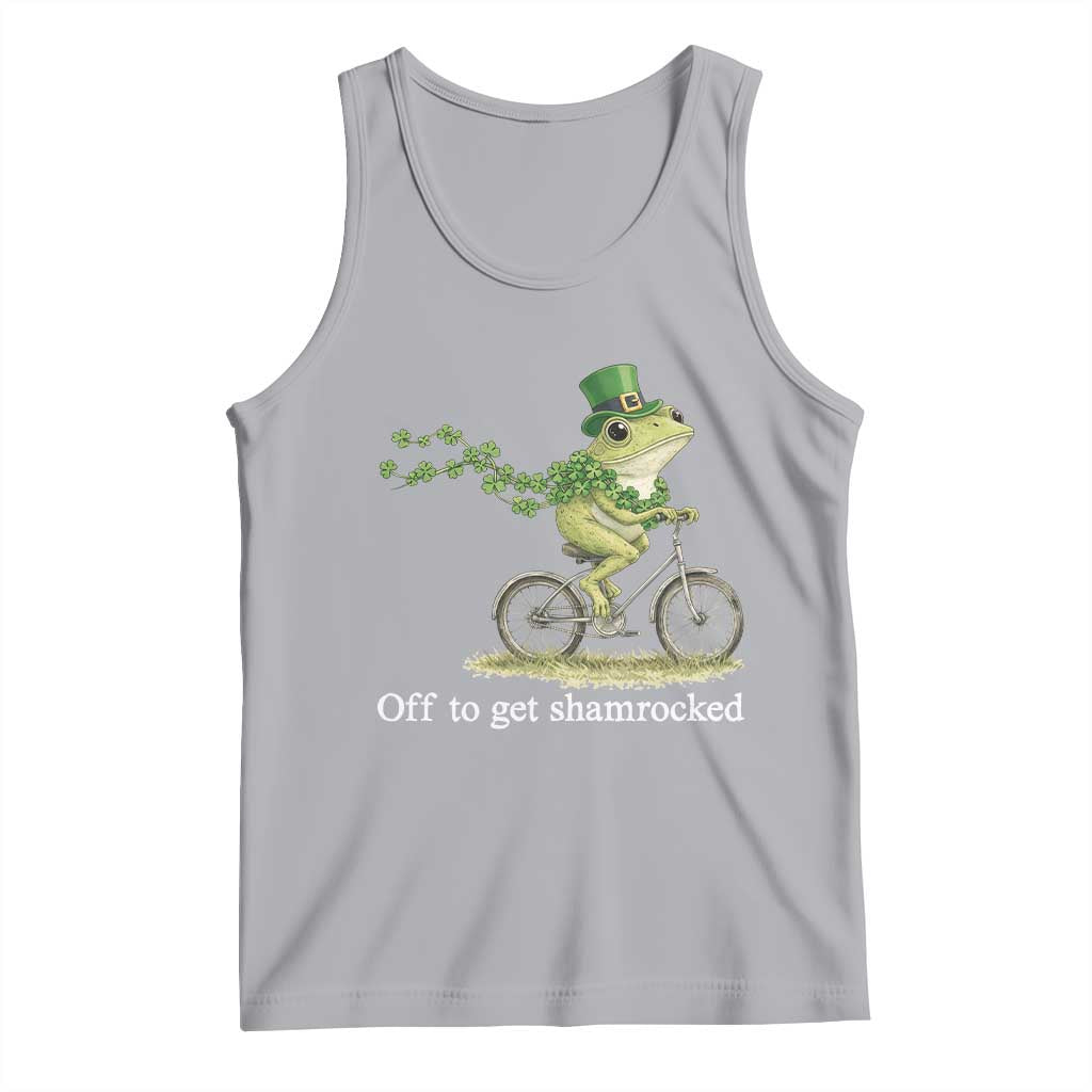 Funny Frog St Patricks Day Meme Tank Top Off To Get Shamrocked