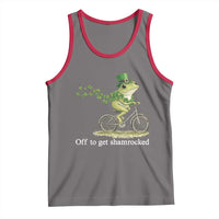 Funny Frog St Patricks Day Meme Tank Top Off To Get Shamrocked