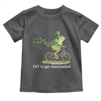 Funny Frog St Patricks Day Meme Toddler T Shirt Off To Get Shamrocked