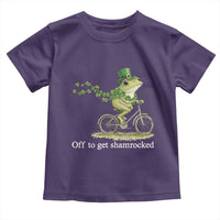 Funny Frog St Patricks Day Meme Toddler T Shirt Off To Get Shamrocked
