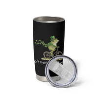 Funny Frog St Patricks Day Meme Tumbler Cup Off To Get Shamrocked