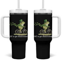 Funny Frog St Patricks Day Meme Tumbler With Handle Off To Get Shamrocked