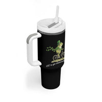 Funny Frog St Patricks Day Meme Tumbler With Handle Off To Get Shamrocked