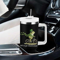 Funny Frog St Patricks Day Meme Tumbler With Handle Off To Get Shamrocked