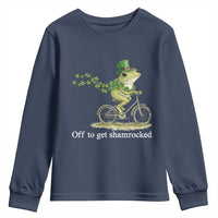 Funny Frog St Patricks Day Meme Youth Sweatshirt Off To Get Shamrocked