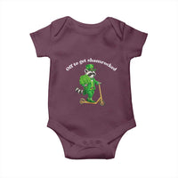 Funny Raccoon St Patricks Day Meme Baby Onesie Off To Get Shamrocked