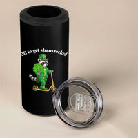 Funny Raccoon St Patricks Day Meme 4 in 1 Can Cooler Tumbler Off To Get Shamrocked