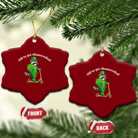 Funny Raccoon St Patricks Day Meme Ceramic Ornament Off To Get Shamrocked