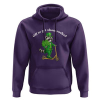Funny Raccoon St Patricks Day Meme Hoodie Off To Get Shamrocked