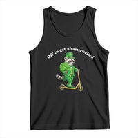 Funny Raccoon St Patricks Day Meme Tank Top Off To Get Shamrocked