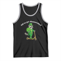 Funny Raccoon St Patricks Day Meme Tank Top Off To Get Shamrocked
