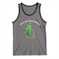 Funny Raccoon St Patricks Day Meme Tank Top Off To Get Shamrocked