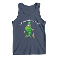 Funny Raccoon St Patricks Day Meme Tank Top Off To Get Shamrocked