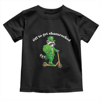 Funny Raccoon St Patricks Day Meme Toddler T Shirt Off To Get Shamrocked