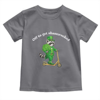 Funny Raccoon St Patricks Day Meme Toddler T Shirt Off To Get Shamrocked