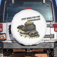 Funny Raccoon St Patricks Day Meme Spare Tire Cover Just Here For The Shenanigans