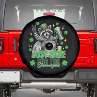Funny Raccoon Drinking Beer St Patricks Day Spare Tire Cover Just Here For The Shenanigans
