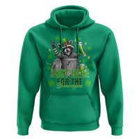Funny Raccoon Drinking Beer St Patricks Day Hoodie Just Here For The Shenanigans