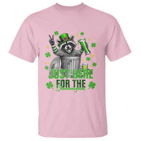Funny Raccoon Drinking Beer St Patricks Day T Shirt Just Here For The Shenanigans