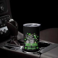 Funny Raccoon Drinking Beer St Patricks Day Tumbler Cup Just Here For The Shenanigans