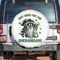 Funny Raccoon St Patricks Day Meme Spare Tire Cover Trash Panda Just Here For The Shenanigans