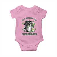 Funny Raccoon St Patricks Day Meme Baby Onesie Trash Panda Just Here For The Shenanigans