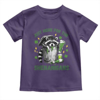 Funny Raccoon St Patricks Day Meme Toddler T Shirt Trash Panda Just Here For The Shenanigans