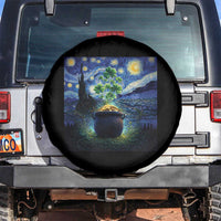 St Patricks Day Starry Night Shamrock Van Gogh Art Spare Tire Cover