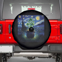 St Patricks Day Starry Night Shamrock Van Gogh Art Spare Tire Cover
