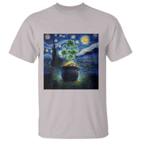 St Patricks Day Starry Night Shamrock Van Gogh Art T Shirt