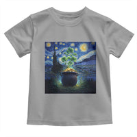 St Patricks Day Starry Night Shamrock Van Gogh Art Toddler T Shirt