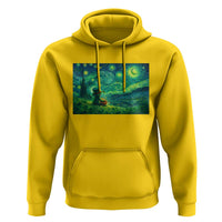 St Patricks Day Starry Night Leprechaun Shamrock Van Gogh Hoodie