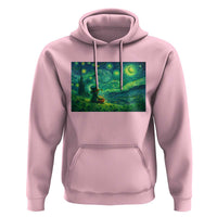 St Patricks Day Starry Night Leprechaun Shamrock Van Gogh Hoodie