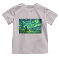 St Patricks Day Starry Night Leprechaun Shamrock Van Gogh Toddler T Shirt