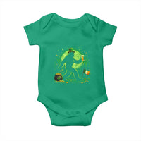 Funny Bigfoot St Patricks Day Baby Onesie Sasquatch Drinking Green Beer Lover