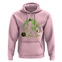 Funny Bigfoot St Patricks Day Hoodie Sasquatch Drinking Green Beer Lover