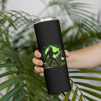 Funny Bigfoot St Patricks Day Skinny Tumbler Sasquatch Drinking Green Beer Lover