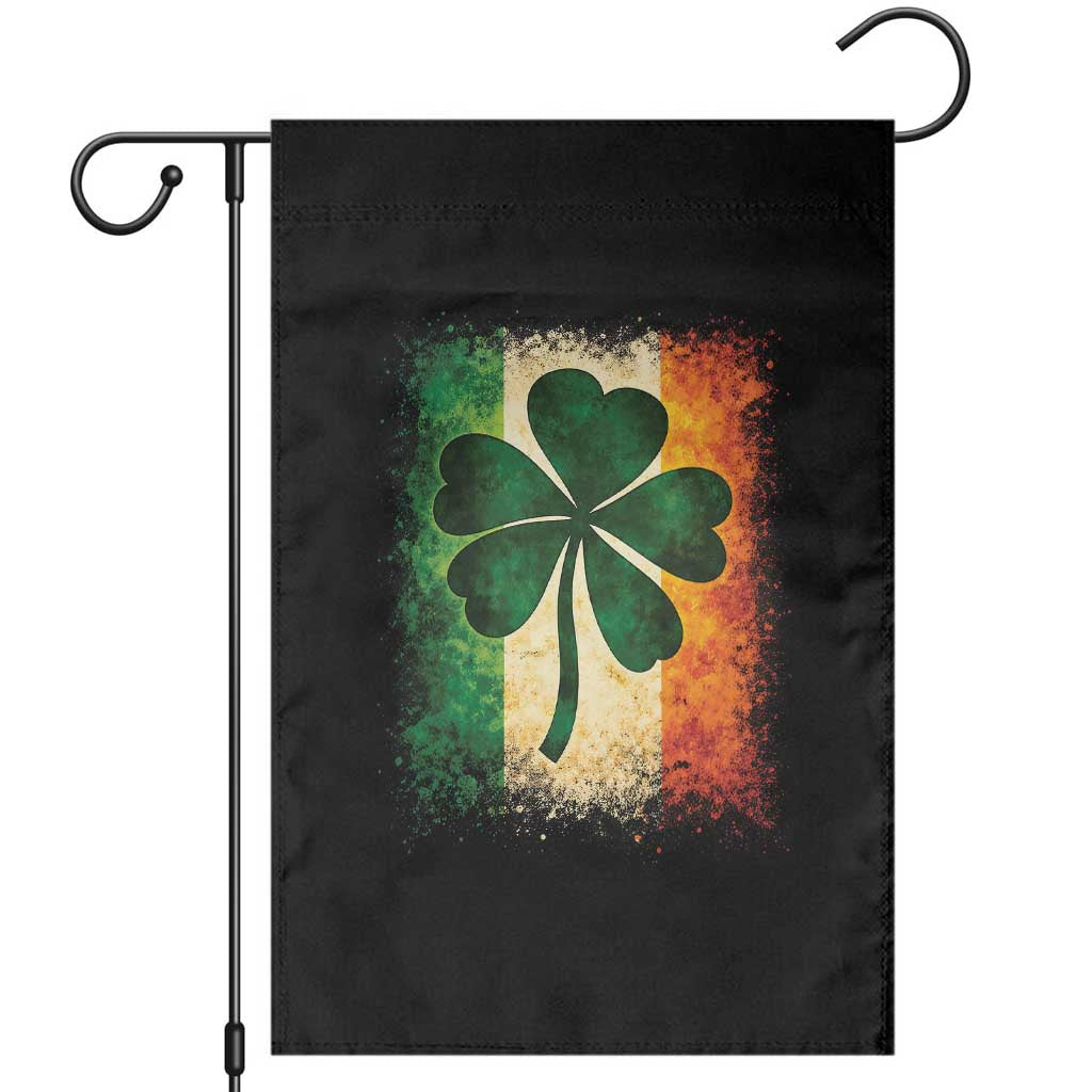 Retro Ireland Shamrock Irish Flag St Patricks Day Garden Flag