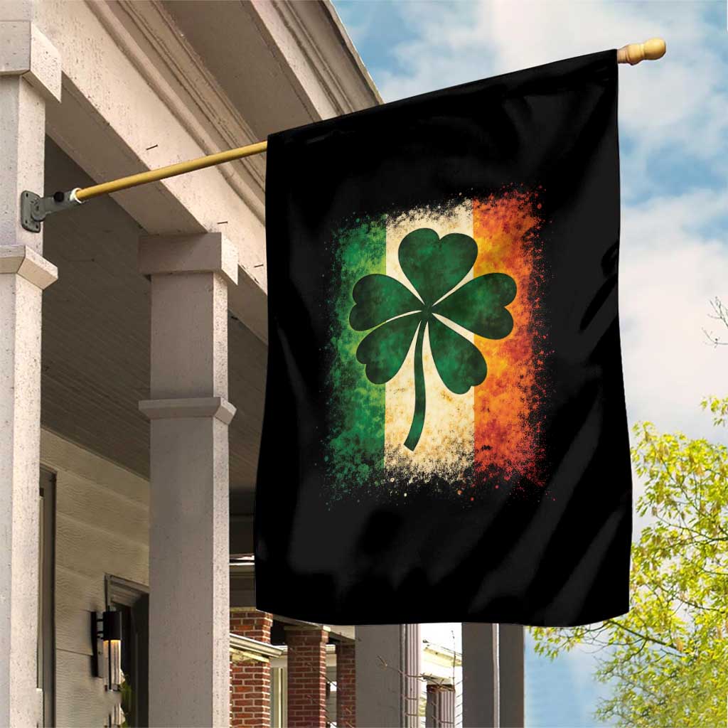 Retro Ireland Shamrock Irish Flag St Patricks Day Garden Flag