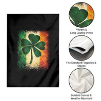 Retro Ireland Shamrock Irish Flag St Patricks Day Garden Flag