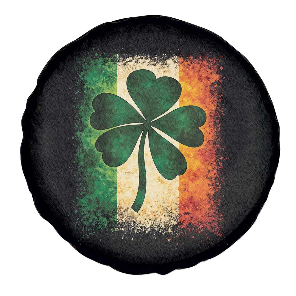 Retro Ireland Shamrock Irish Flag St Patricks Day Spare Tire Cover