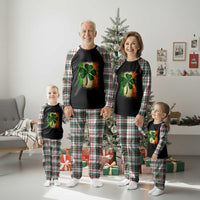 Retro Ireland Shamrock Irish Flag St Patricks Day Plaid Pajama Set