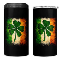 Retro Ireland Shamrock Irish Flag St Patricks Day 4 in 1 Can Cooler Tumbler