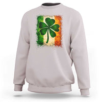 Retro Ireland Shamrock Irish Flag St Patricks Day Sweatshirt